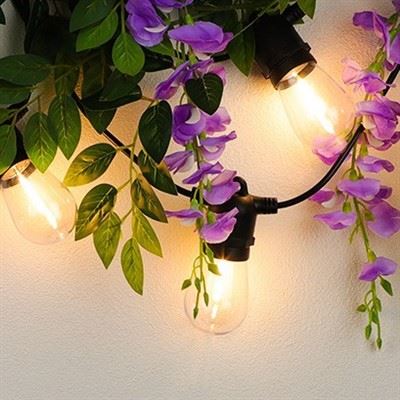 Rentetan lampu hiasan plastik solar
